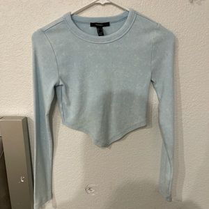 Forever 21 Blue and White top